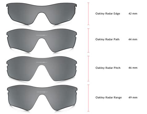 oakley sunglasses size chart|oakley lens size chart.